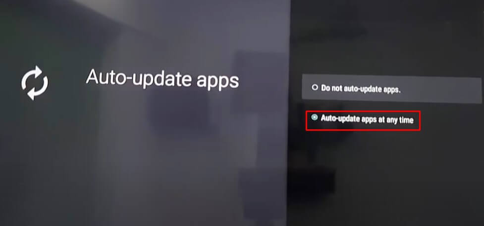 How to Update Apps on Sharp TV - Select Auto-Select Auto-update Apps at Any Time